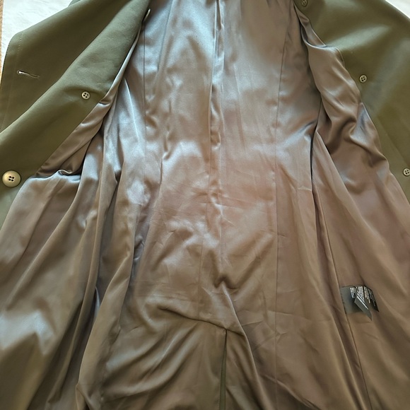 Club Monaco Olive Green Trench Coat - Picture 6 of 8